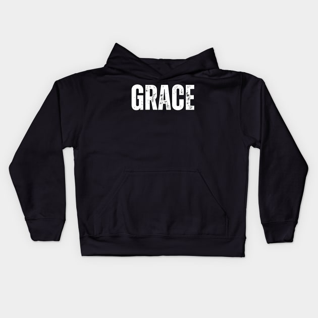 Grace Name Gift Birthday Holiday Anniversary Kids Hoodie by Mary_Momerwids